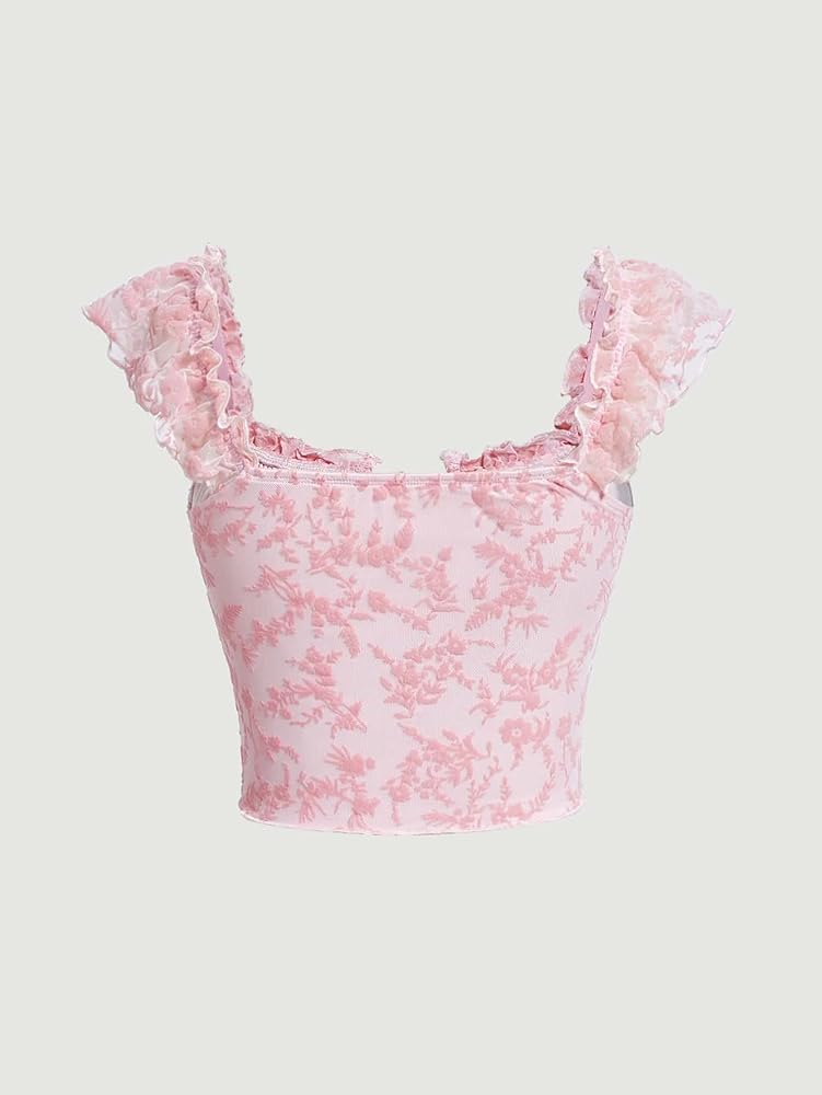 トップス SALE MARGE TOKYO Floral lace cropped Floral lace cropped bustier - MARGE Online Shop